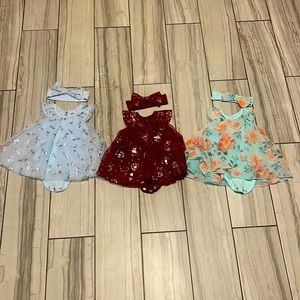 Newborn Baby Girl Dress Bundle
